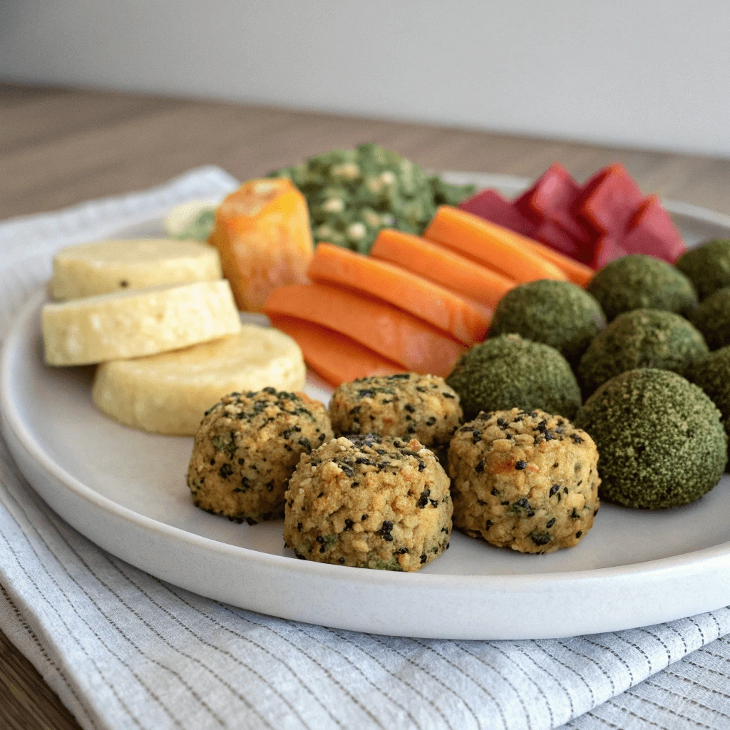 Pre-portioned AIP snacks stored in glass containers on a kitchen counter.